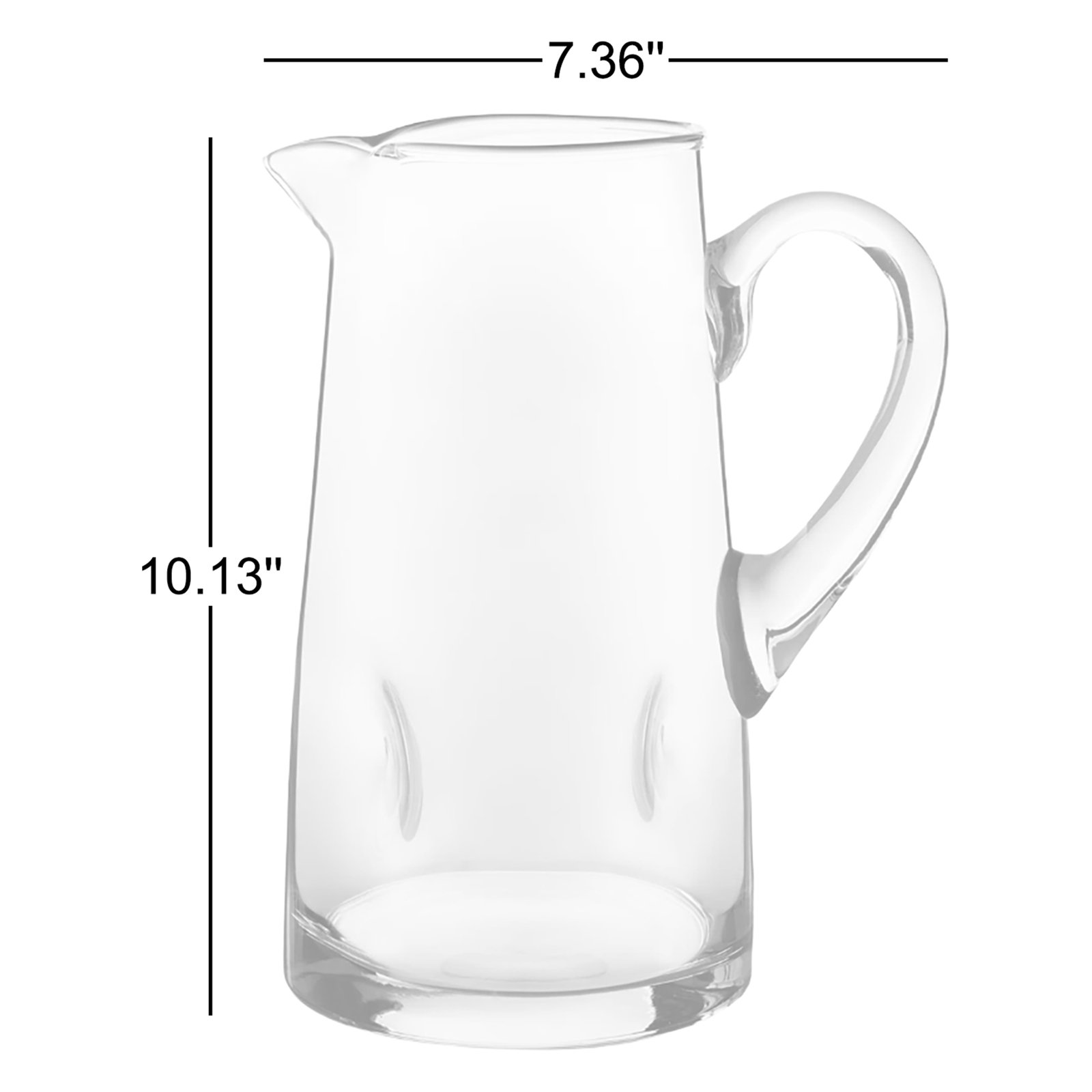 Impressions Glass Pitcher