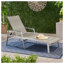 Chaise longue d'extérieur en aluminium Oxton