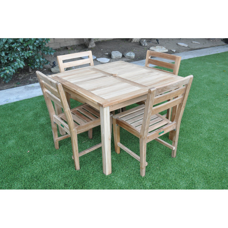 Krause Outdoor 5 - Piece Teak Dining Set