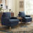Accent Chair With Solid Wood Legs-116817611