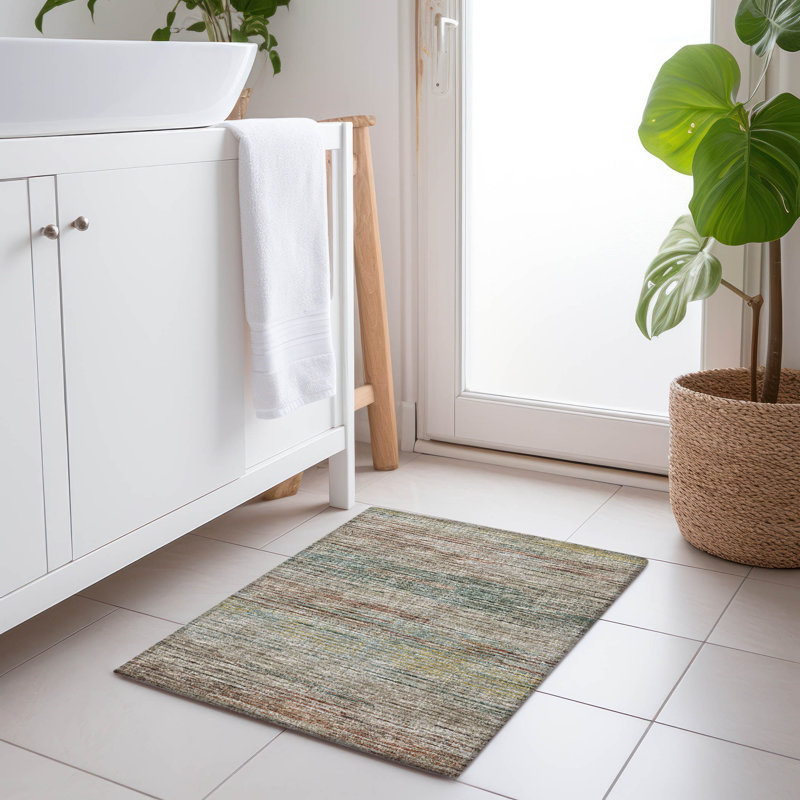 Premium Machine Washable Mayfield Multi Rug, Rectangle 1'8" x 2'6"
