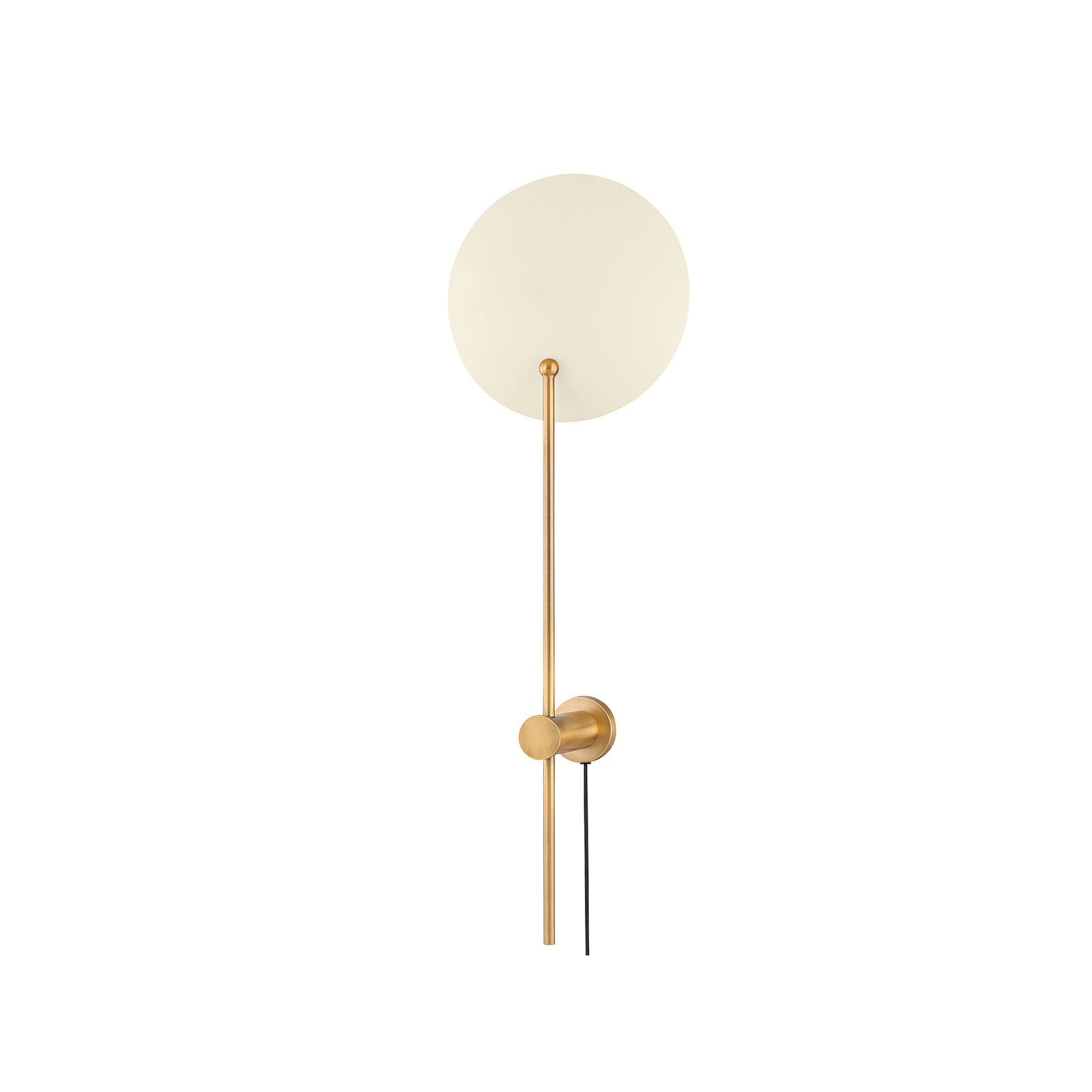 Single Light Dimmable Plug-in Armed Sconce, Soft Sand