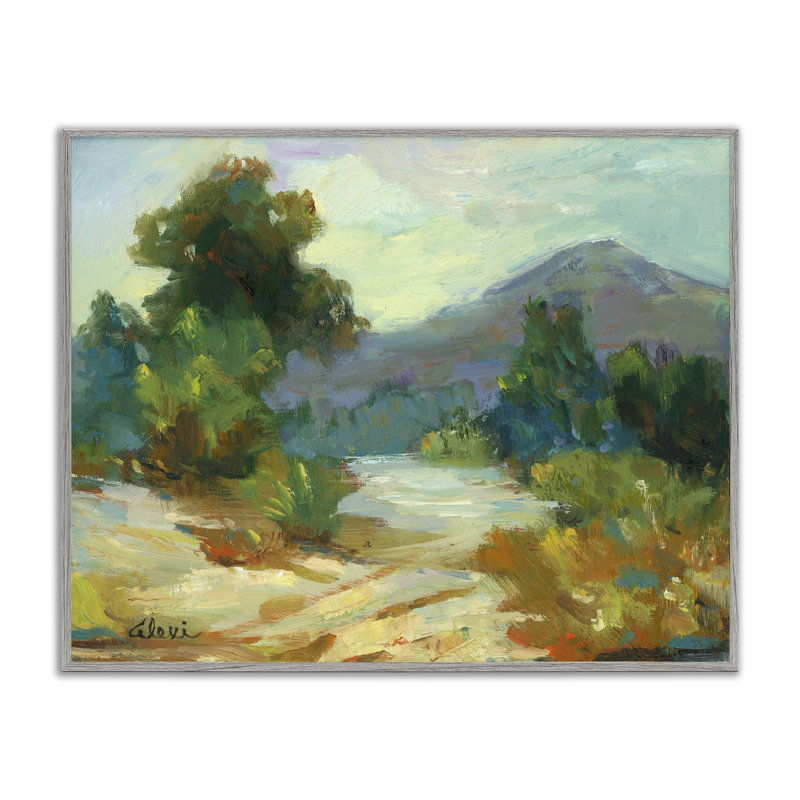 «Fall Time Mountain View», estampe numérique encadrée par Alexi Fine, Estampe numérique Farmhouse, H 24 po x l 30 po