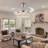 42''Retractable Crystal Chandelier Fan With Remote Control 3 Color 3 Speed Change-923637102