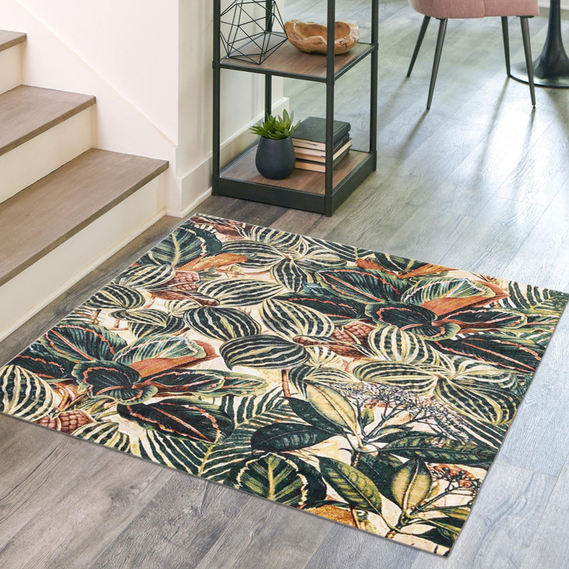 Herlong Floral Indoor Rug, Square 10'