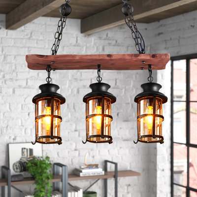 Hardik 3 - Light Black Kitchen Island Pendant