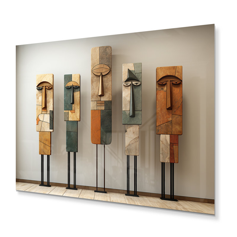 - Figurine d'art mural en métal Folk, H 16 po x l 32 po x P 1 po