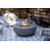 Eclipse 44" Natural Gas Fire Pit Table Bundle Includes Wind Guard and Burner Lid
