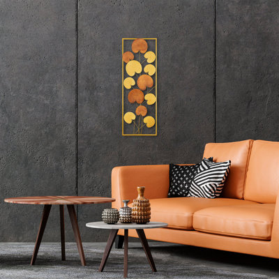 Handmade Decorative Metal Wall Accessory, 32.7 x 22.8 x 1.6 Inches | 100% Metal, Unique Hand-Painted Design | Perfect for Home Décor, Adds Character & Style to Any Room, Easy to Hang with Wall Mount