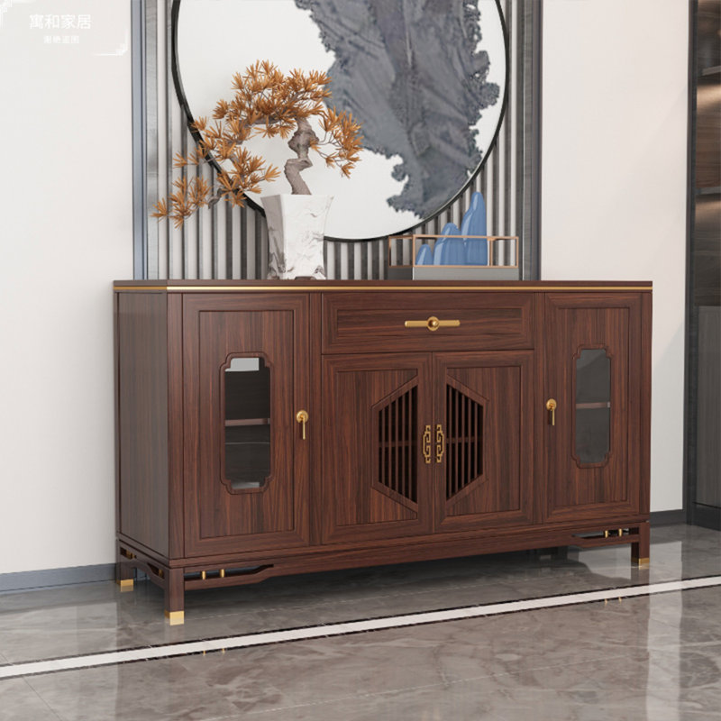 Buffet rétro de style luxueux, H 35,4 po x l 47,2 po x P 15,7 po