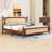 Platform Bed with Rattan Headboard-2095073045-2095073046