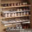 Adjustable Expandable Stackable Iron Shoe Rack - Space-saving Hanging Shoe Organizer For Shoe Cabinet, Wardrobe, Bathroom Sink & Bottom Basket - Fits Flats, Heels, Sneakers
