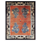 Early 20th Century N. Chinese Baotou Carpet