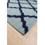 Hand Tufted Wool Area Rug in Blue