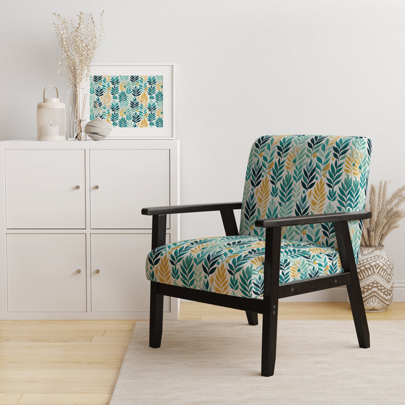 Chaise à accoudoirs décorative bohémienne et éclectique Plants