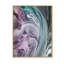 Turquoise et mauve liquide Flow Art IV - reproduction d'art moderne sur toile-1374101121-1374101236