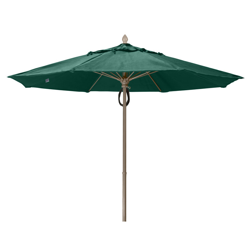 Parasol de marché 11 'Prestige, Bronze champagne, Vert forêt