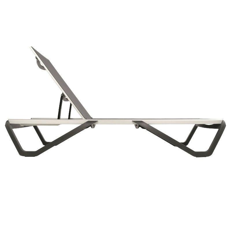 Méridiennes de patio Seabreeze Sunloungers, Noir, Noir