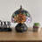 Standwood Tiffany Mini Table Lamp Red Orange Stained Glass Rose Flowers LED Bulb  Included  8"W*8"D*12"H
