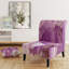 Fauteuil de chambre capitonné mauve Mid-Century mauve Amethyst