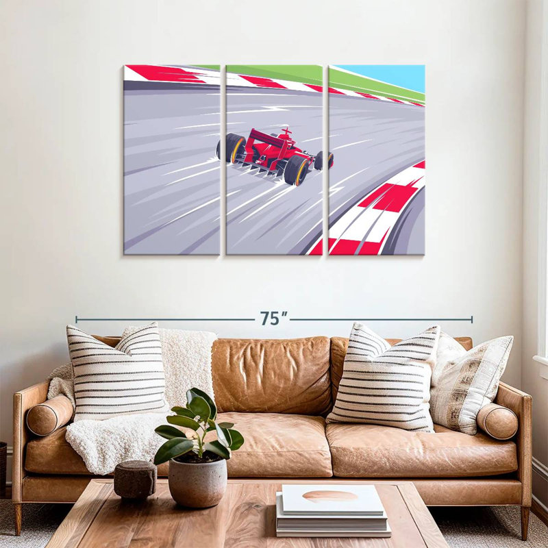 F1 Track, 36" H x 57" W