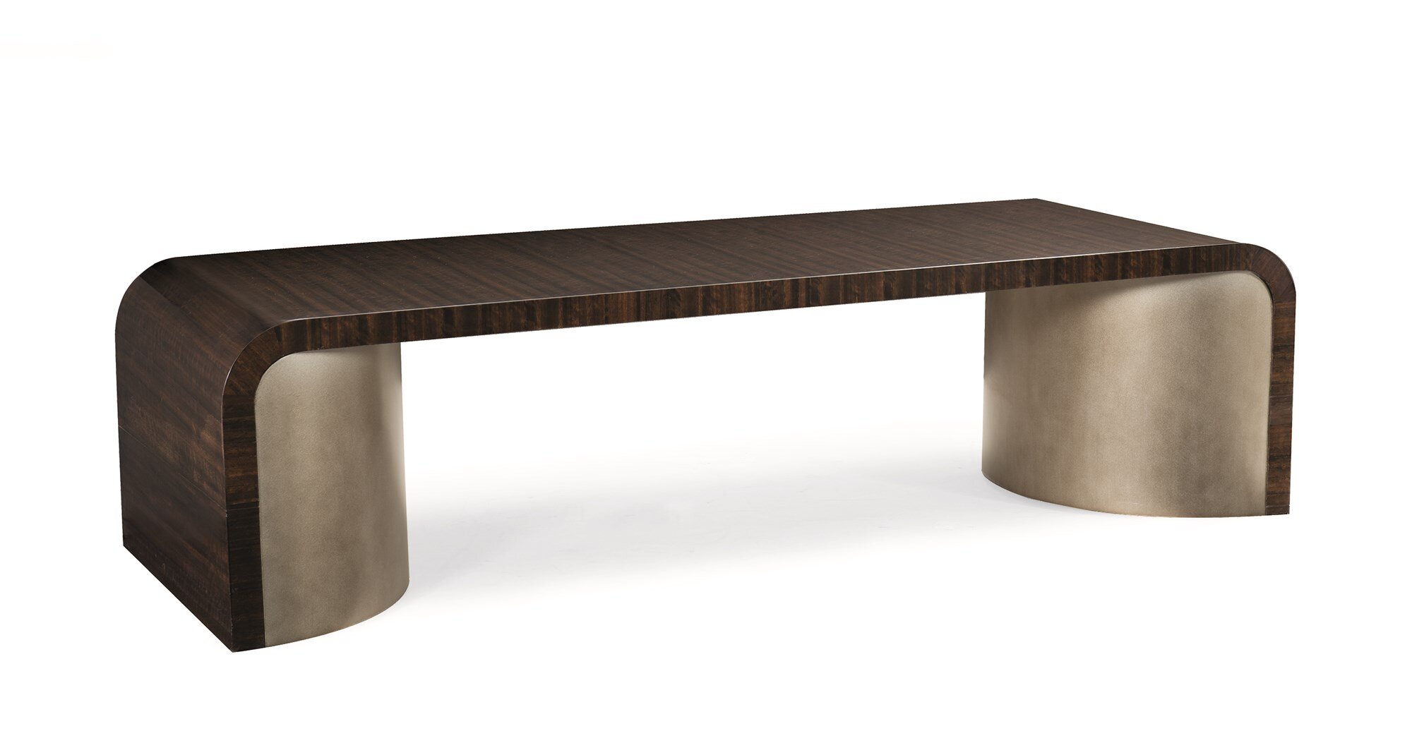 Caracole Modern Modern Streamline Solid Wood Sled Coffee Table ...