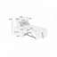 Canapé convertible rembourré H 34 po x l 32 po Evenie-1411694652