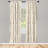 Microfiber Arrow Semi-Sheer Rod Pocket Curtain Panels-61941837-61298339