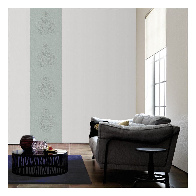Nobile 3.2m x 70cm Wallpaper Tile, Silver and metallic