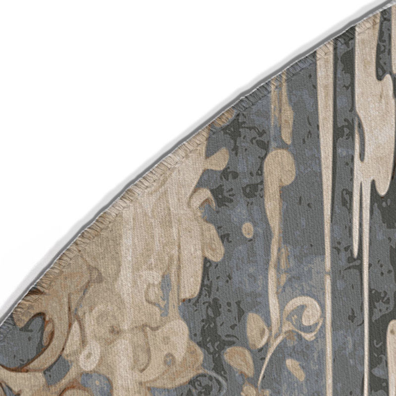 Moonspire Gate Indoor And Outdoor Area Rug, Round 5'