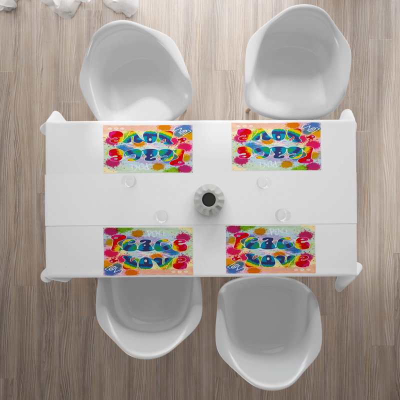 Polyester Abstract Rectangle Placemat