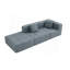 Canapé modulaire simple modulaire moderne Canapé simple carré carré Canapé moderne sans accoudoirs Canapé d'appoint avec coussin de dossier amovible pour salon, appartement
