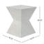 Table d'appoint d'extérieur en béton 14,75 po avec design prismatique Prismatic Symmetry
