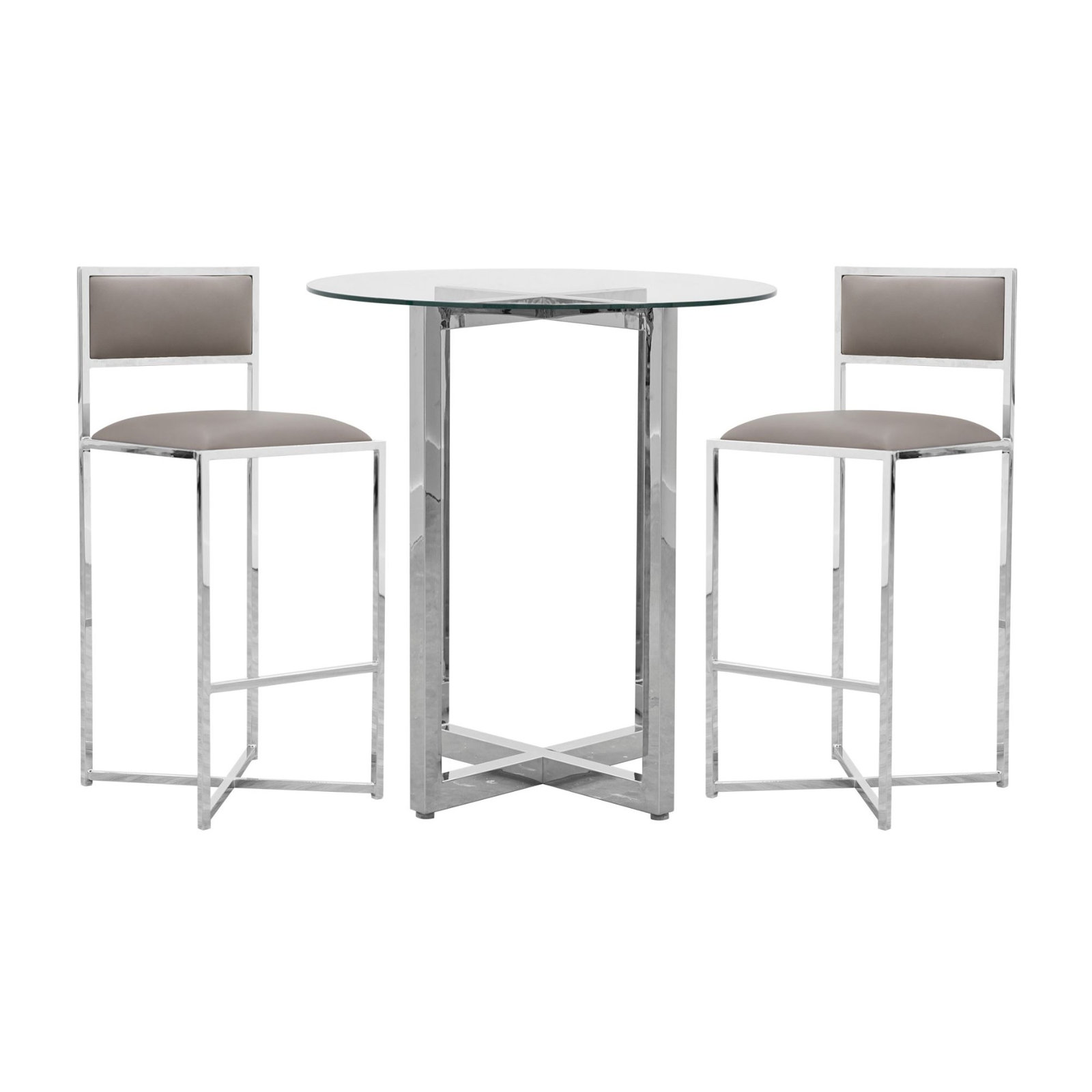 Malen Counter & Bar Stool, Bar Stool (30” Seat Height), Taupe