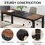 Bureau de direction de 70,8 pouces, poste de travail moderne spacieux avec structure en métal durable pour une utilisation domestique et professionnelle