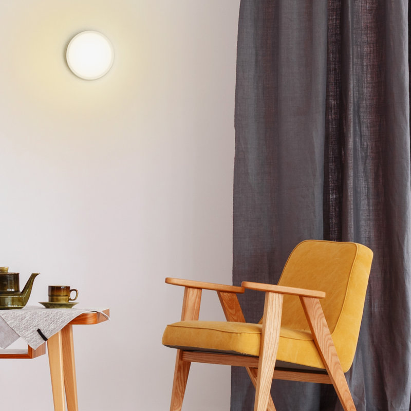 Plafonnier encastré simple à 1 lumière DEL, H 1 po x l 8 po x P 8 po