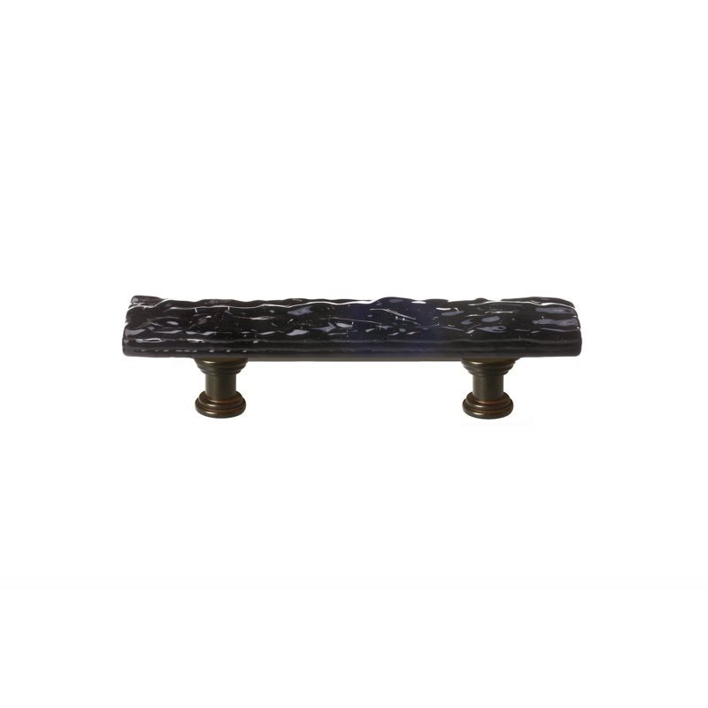 Poignée barre 3 po Skinny Glacier, Noir, Bronze huilé