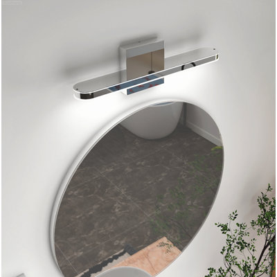 Éclairage de salle de bain moderne à DEL chromé à intensité variable de 16 pouces pour salle de bain, blanc froid 6000K