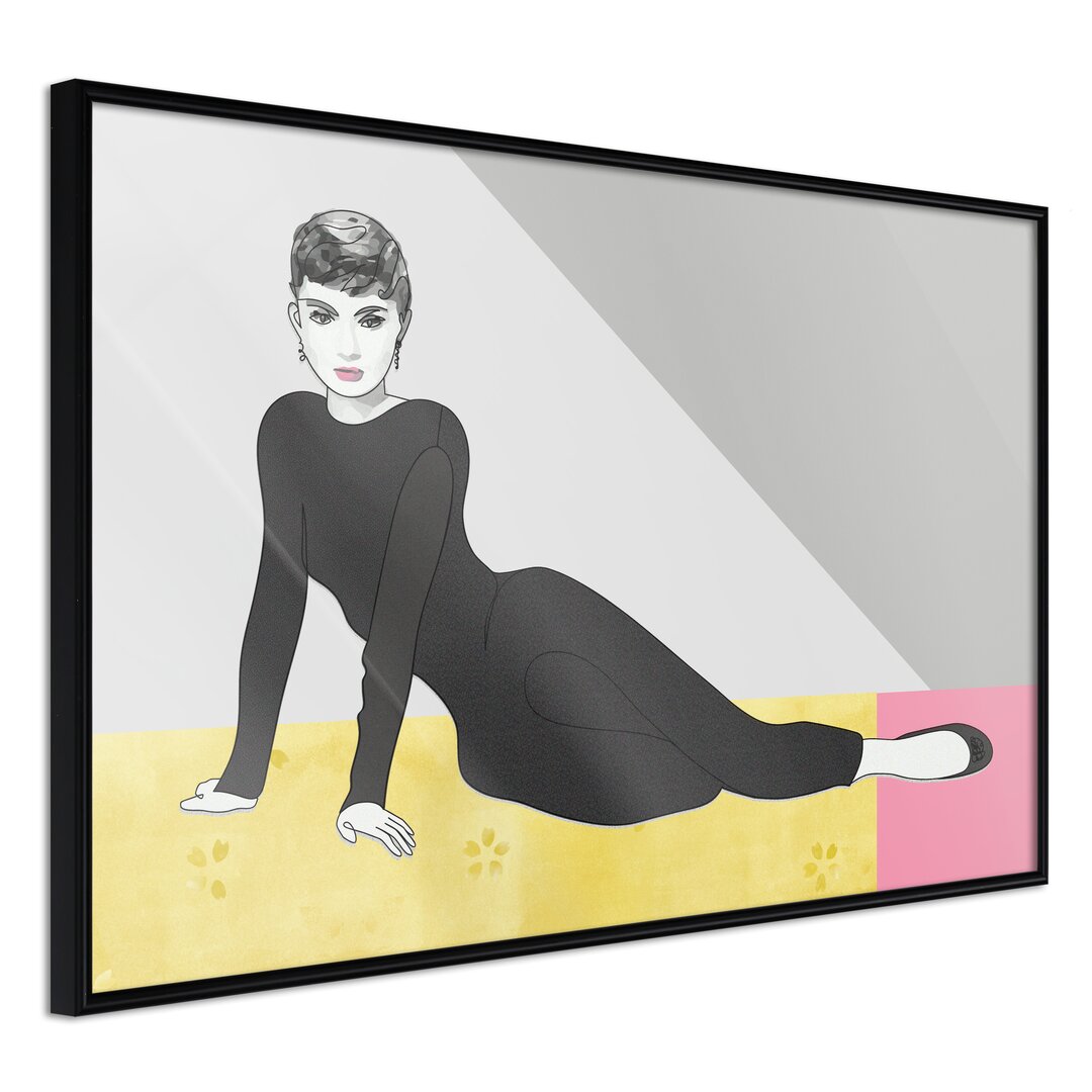 Gerahmter Grafikdruck Elegant Audrey