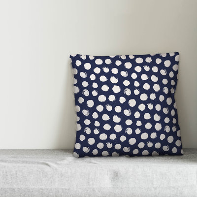 Polka Dots Reversible Throw Pillow
