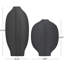 Ceramic Textured Decorative Vase Set-71134088-71134087