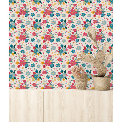 Peel & Stick Floral Tile