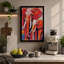 Mother And Calf Modern - Print-136764321-136764322