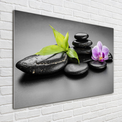 Zen Stones - No Frame Print on Glass