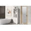 Grande armoire de plancher autoportante avec tablettes et portes