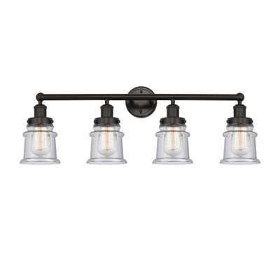 Petit luminaire pour salle de bain 4 lumières Cailen de la collection Edison