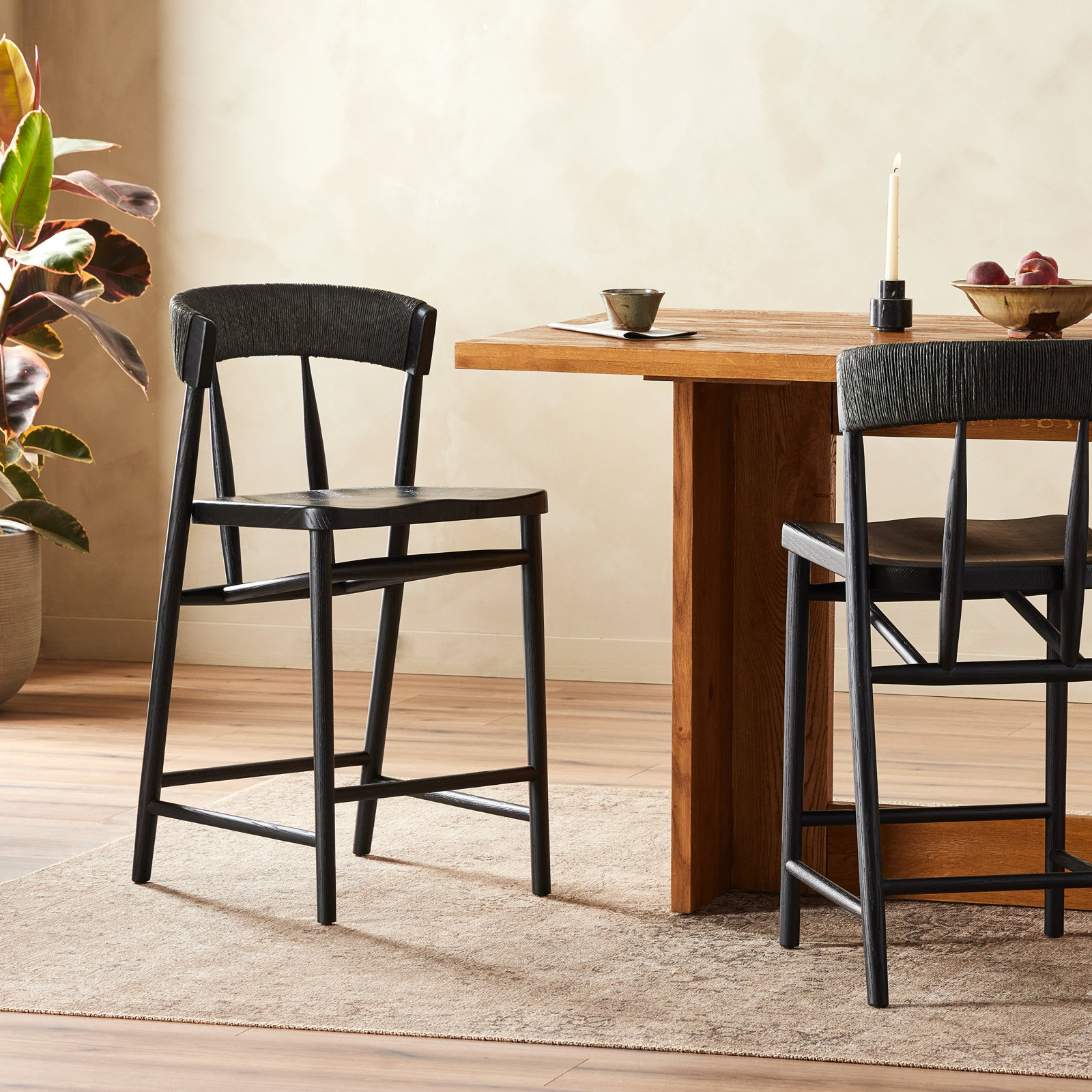 Siofra Bar and Counter Stool, Black, Counter Stool (26" Seat Height)
