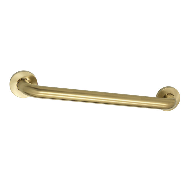 Kingston Brass Meridian 1-1/4 Inch O.D Grab Bar, Brushed Brass, 2.81" H x 18.81" L