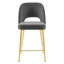Tabouret de comptoir en velours gris anthracite Rouse Performance-1686944931-1686944930-1686687536