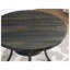 Ensemble repas 5 pièces Biony avec table en bois espresso et chaises cloutées brun clair-129700365